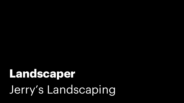 Landscaper
