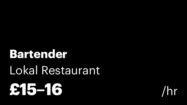 Bartender