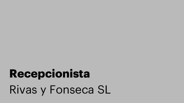 Recepcionista