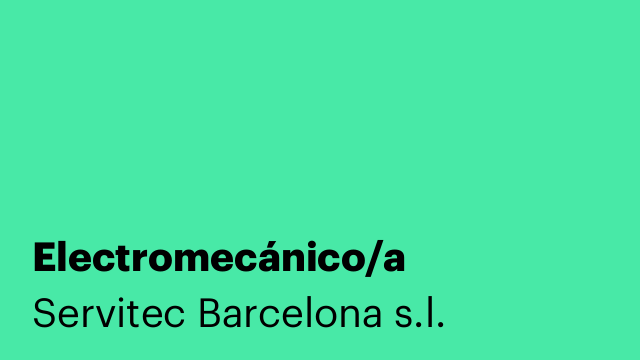 Electromecánico/a