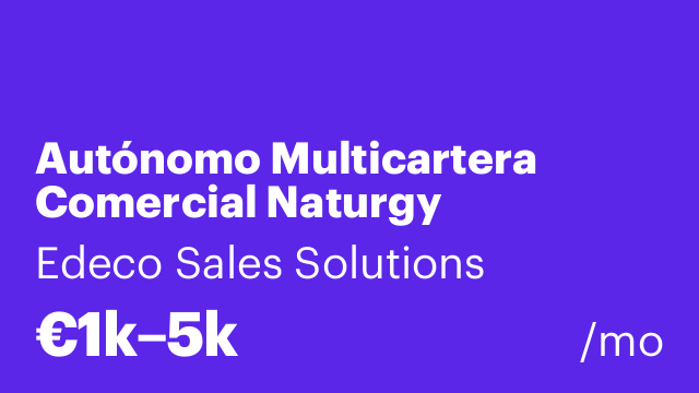 Autónomo Multicartera Comercial Naturgy
