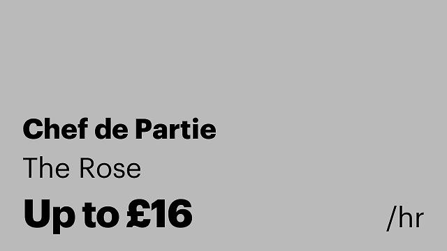Chef de Partie