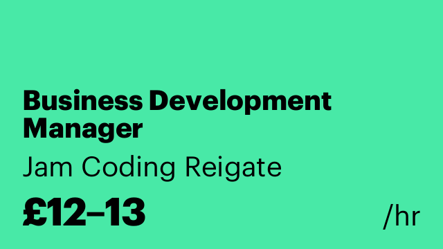 Business Development Manager