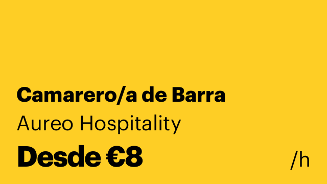Camarero/a de Barra