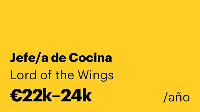 Jefe/a de Cocina