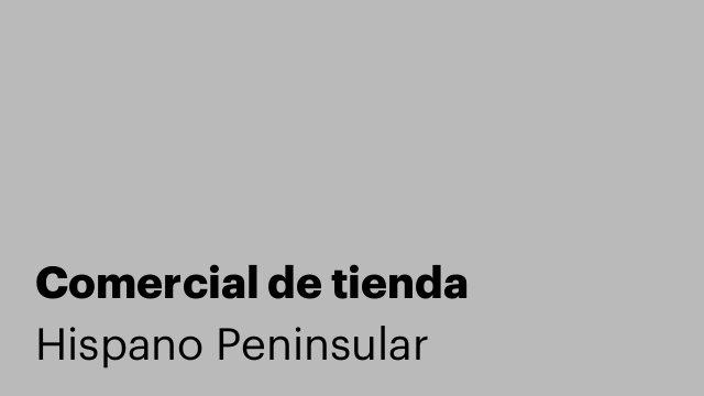 Comercial de tienda