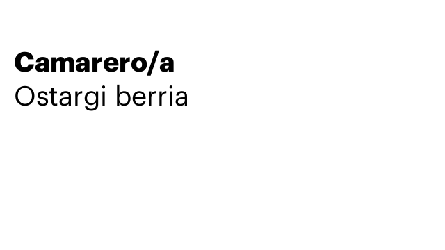 Camarero/a