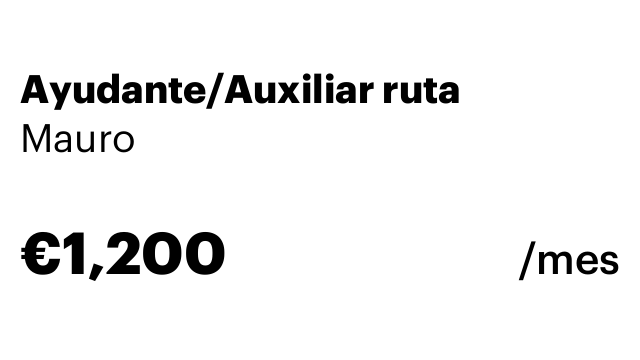 Ayudante/Auxiliar ruta