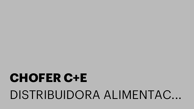 CHOFER C+E
