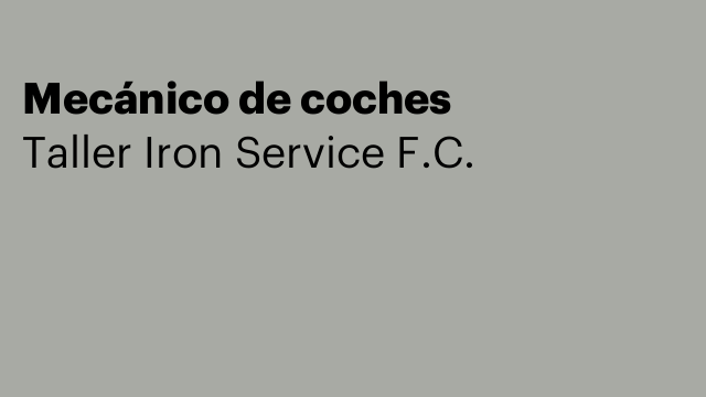 Mecánico de coches