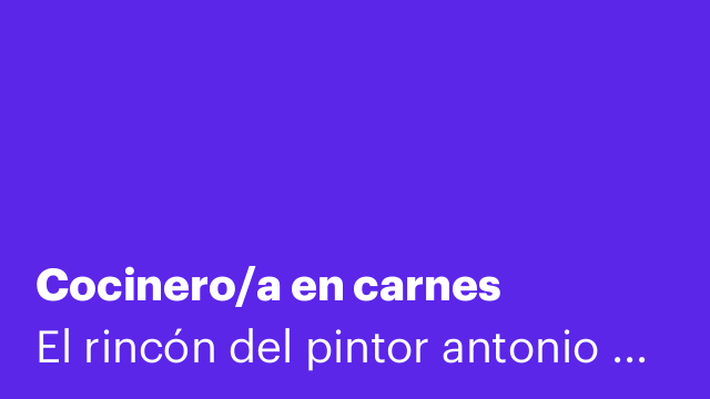 Cocinero/a en carnes