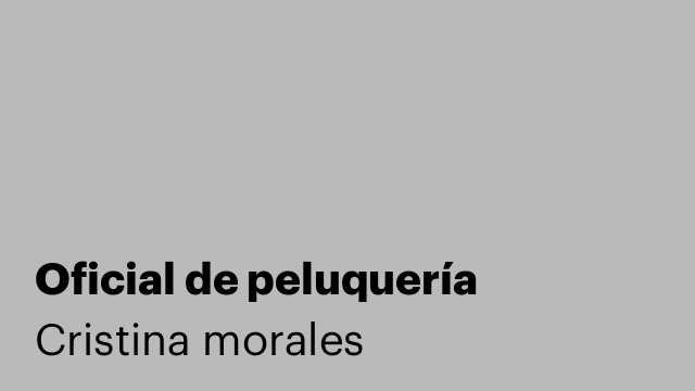 Oficial de peluquería