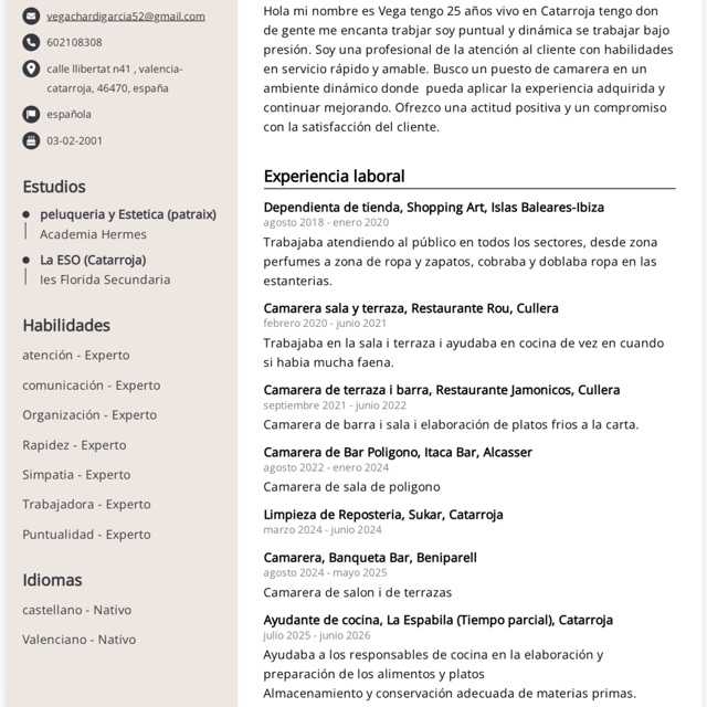Candidate avatar