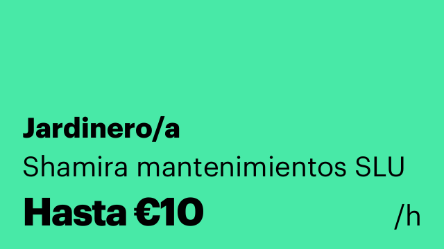 Jardinero/a