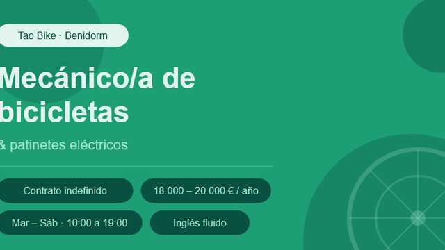 Dependiente tienda bicicletas