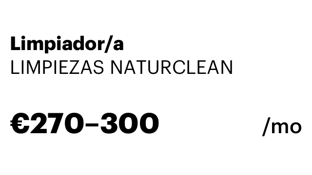 Limpiador/a