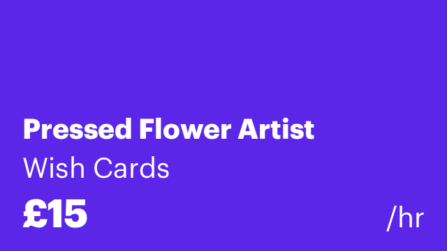 Pressed Flower Artist
