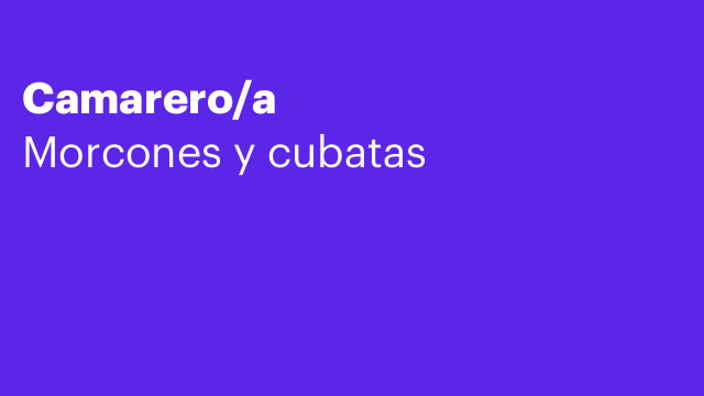 Camarero/a