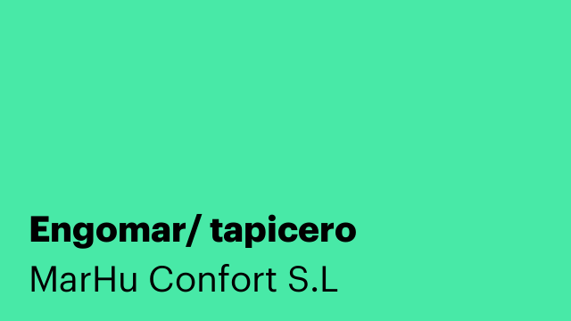 Engomar/ tapicero