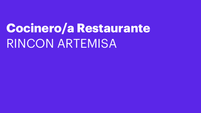Cocinero/a Restaurante
