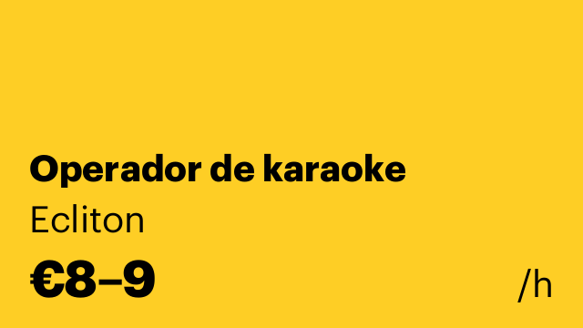 Operador de karaoke
