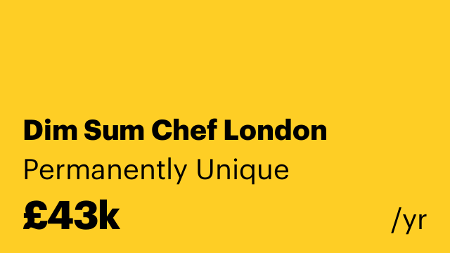Dim Sum Chef London