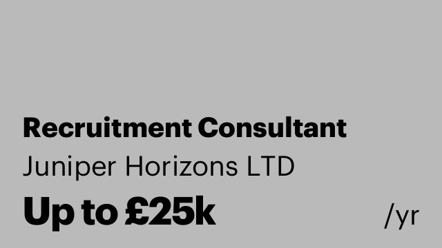 Recruitment Consultant