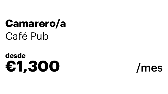 Camarero/a