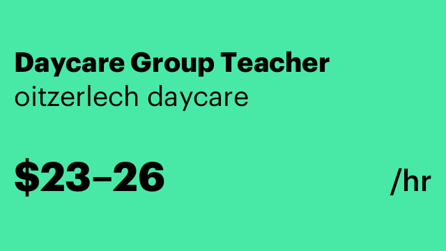 Daycare Group Teacher