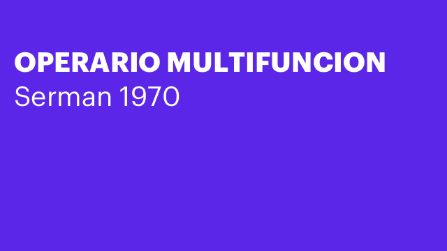 OPERARIO MULTIFUNCION