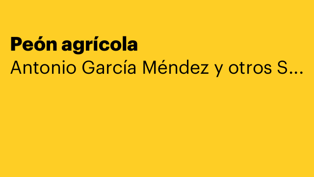 Peón agrícola