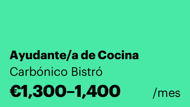 Ayudante/a de Cocina