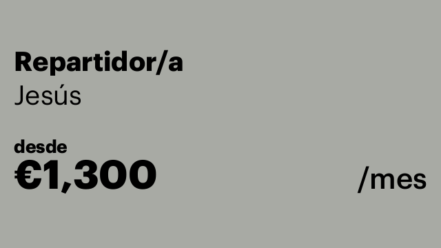 Repartidor/a
