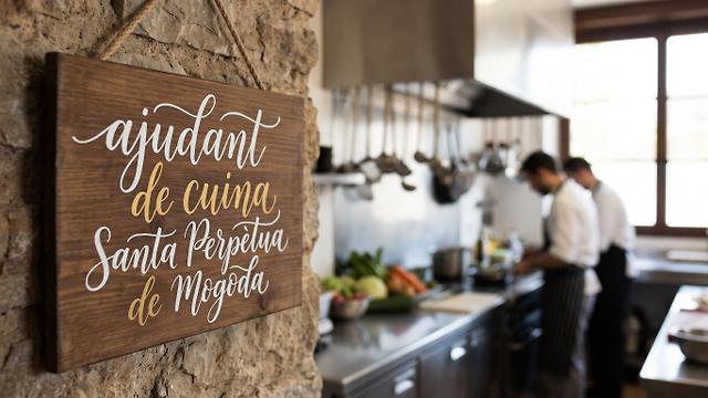 AJUDANT DE CUINA AVANÇAT PER A ESCOLA SANTA PERPETUA DE MOGODA.