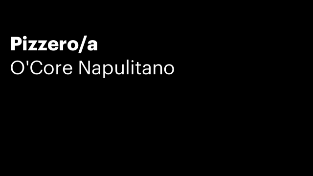 Pizzero/a
