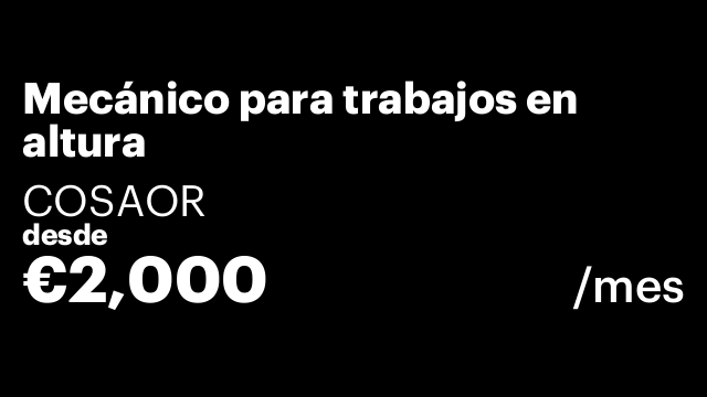 Mecánico para trabajos en altura