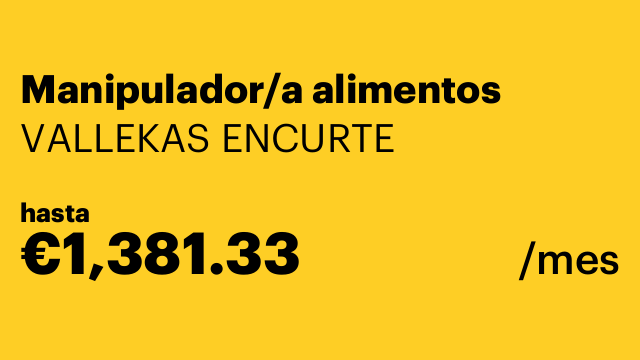 Manipulador/a alimentos