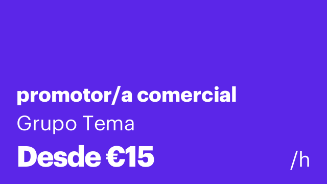 promotor/a comercial