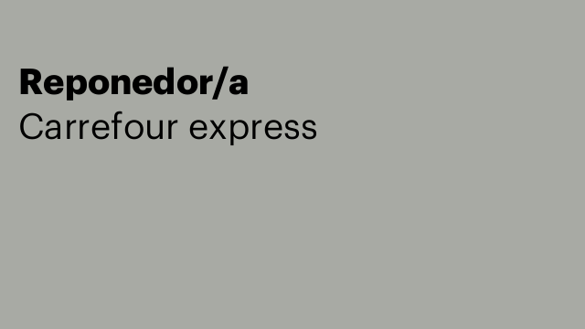 Reponedor/a
