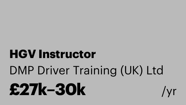 HGV Instructor