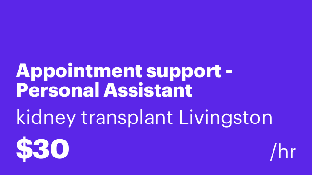 Appointment support - Personal Assistant