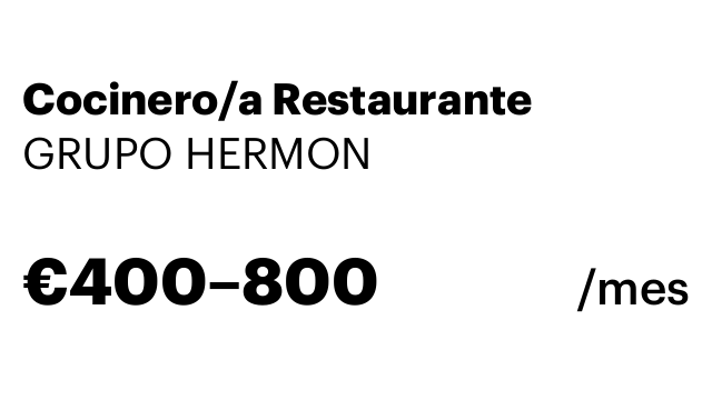 Cocinero/a Restaurante