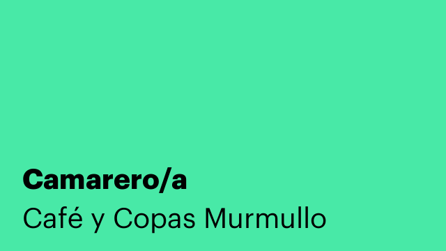 Camarero/a