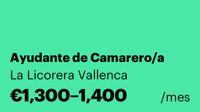 Ayudante de Camarero/a