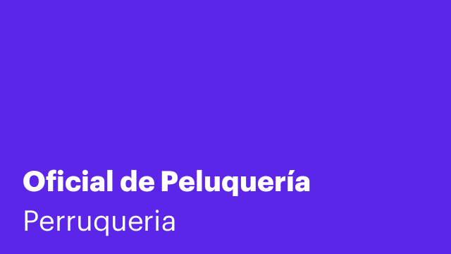 Oficial de Peluquería