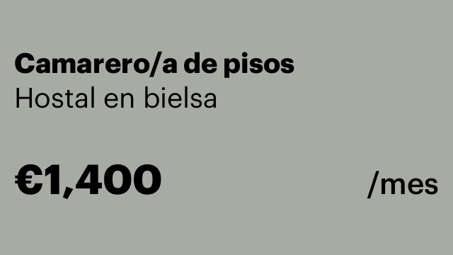 Camarero/a de pisos
