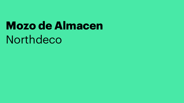 Mozo de Almacen