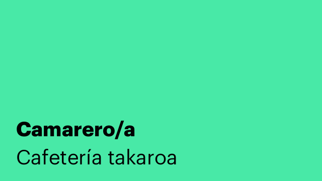 Camarero/a