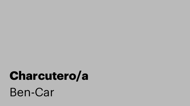 Charcutero/a