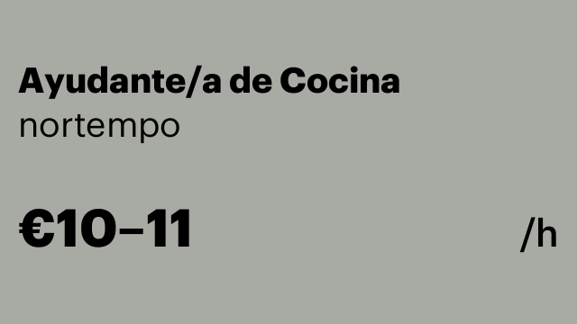 Ayudante/a de Cocina